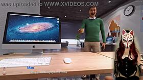 In the scent series, the sexy lady boss takes charge outdoors.