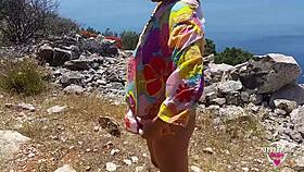 i can't stop showing off my pierced pussy and extreme nipples outdoors in this kinky compilation