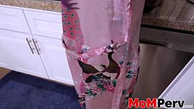 milf stepmom delivers steamy pov blowjob with skill