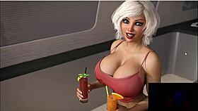 can't stop staring at her huge boobs on holiday island part 2