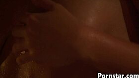 Beautiful Haley Paige enjoys a steamy bathtub fuck with deep kissing