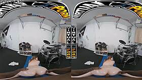 Busty babe Bess gets ripped off online by a big black cock