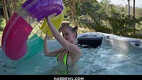 insane squirts dp and blowjob