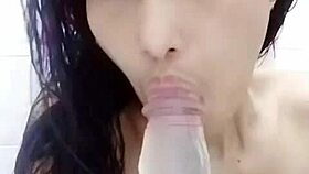 thaitwentybabe with massive dildo in tiny pussy