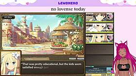 Vtuber Lewdneko Tackles Evenicle Part 5 with Big Tits on Display