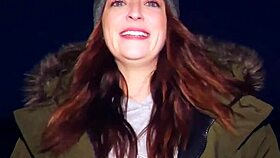 that camgirl fucking her fan hard in doggystyle, sucking his cock