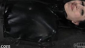 Beautiful sexy woman receives whipping on her ass