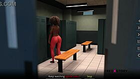 hey alex what are you doing spying on latisha changing her dress in that 3d game