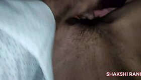 Indian Boyfriend Fingers Shaved Pussy Before Homemade Sex