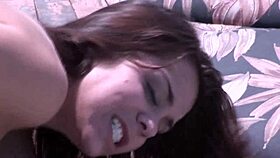 firefighter woman relaxes in the pool