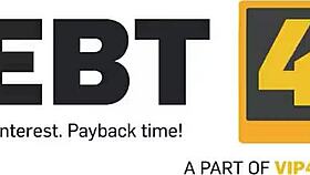 Debt4k girl seduces spider and gets caught in her web