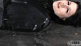 Beautiful sexy woman receives whipping on her ass