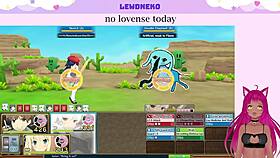 Vtuber Lewdneko Tackles Evenicle Part 5 with Big Tits on Display