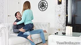 flexy teen 18+ melissa benz spreads wide for her boyfriend, then rides his dick hard in this hardcore cumshot scene.