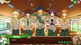 in game friends camp episode 28, we relax with natsumi in russian voice acting