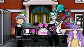 Blonde nurse in hospital scene from Danny Phantom anime