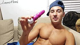 in this homemade scene, the serbian amateur uses a vibrator to ruin his orgasm on her cock