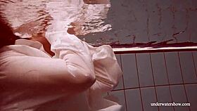 Hot brunette Lola with big tits