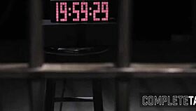 Taboo teen prisoner rides hard in hidden cam footage. It's pure forbidden thrill!