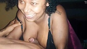 So much sucking I drowned in Nutella, then anal chaos followed. What a messy big black cock ride!