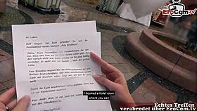 German Redhead Teen 18+ Met And Fucked On Berlin Street During Dating.