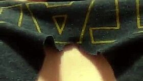 Trans girl moans loudly during tattooed cumshot