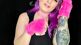 Tiny teen stretches pussy with huge dildo