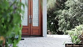 Amazing babe gets doggystyled hard by her stepbro in steamy roleplay