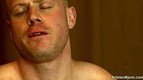 Hunks engage in intense gay blowjob session