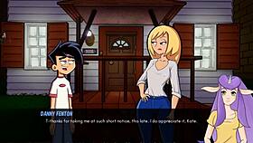 Blonde nurse in hospital scene from Danny Phantom anime