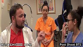 Freshman Mia Sanchez Gets Hitachi Magic Wand Orgasms from Female Nurses During Physical