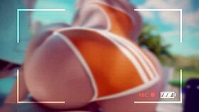 Tracer Rides Cock On Beach In Public Creampie Fun.