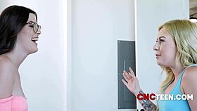 Teens introduction to the free sex life with glasses and riding