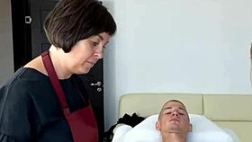 Deep bikini depilation session with SugarNadya and her student gets steamy! 🔥