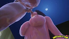 Blowjob in the parking lot part 2 with big cock creampie