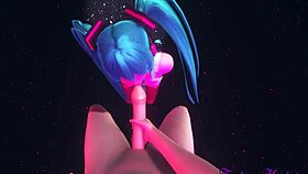 Vocaloid Hentai 3D - POV Miku Blowjob In A Striptease Club