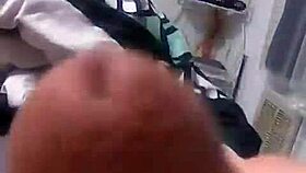 Trans girl moans loudly during tattooed cumshot