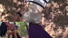 i get fucked by stranger in forest and he cums inside