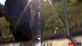 Cute Latina Teen Deepthroats and Gets Fucked Hard Outdoors