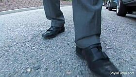 Shyla Stylez gets all oiled up, teasing solo with her big tits for fun.