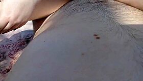 i gave myself to him in the forest so that he would cum in my panties but it was just a curvy amateur moment in nature