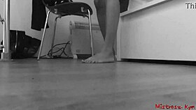 perfect feet and soles from pov ground view