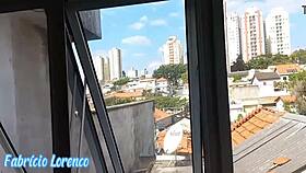 Gostosa prepares lunch but prefers ass eating in kitchen