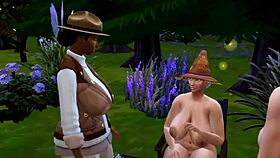 sims 4 the proposal parody in 3d cartoon style