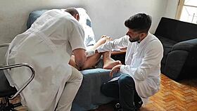 Doctors Fuck Patient Bareback In Office