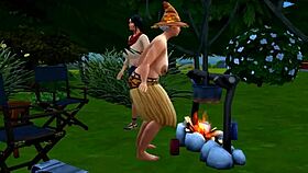 sims 4 the proposal parody in 3d cartoon style