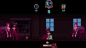 haunted hump house game with monster cock in anime hentai style