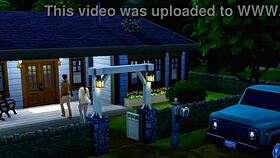 sims 4 the proposal parody in 3d cartoon style