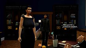 sims 4 the proposal parody in 3d cartoon style