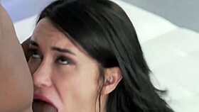 inked model katrin tequila rides the cameraman's dark dick